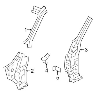 Nissan OE - Pillars, Rocker & Floor - Hinge Pillar