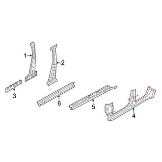 Nissan OE - Pillars, Rocker & Floor - Center Pillar & Rocker