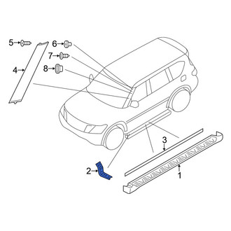 Nissan OE - Running Board Mounting Bracket