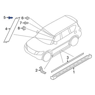 Nissan OE - Park Assist Camera Screw
