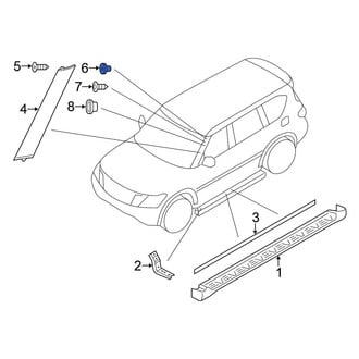 Nissan OE - Windshield Molding Grommet