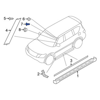 Nissan OE - Windshield Molding Grommet
