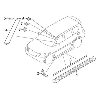 Nissan OE - Pillars, Rocker & Floor - Exterior Trim