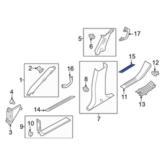 Nissan OE - Rear Door Trim Sill Plate Insert