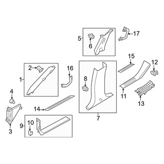 Nissan OE - Pillars, Rocker & Floor - Interior Trim