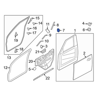 Nissan OE - Front Door Shell Insulator