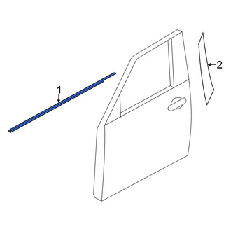 Nissan OE - Front Right Door Belt Molding