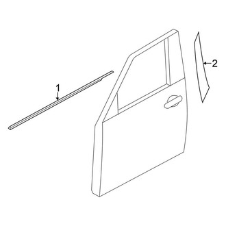 Nissan OE - Front Door - Exterior Trim