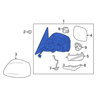 Nissan OE - Front Left Door Mirror