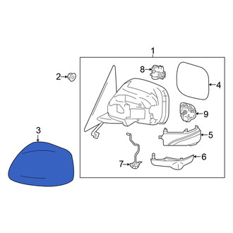 Nissan OE - Front Left Door Mirror Cover