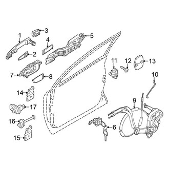 Nissan OE - Front Door - Lock & Hardware