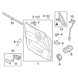 Nissan OE - Door Mirror Cover Clip