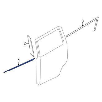 Nissan OE - Rear Left Door Belt Molding