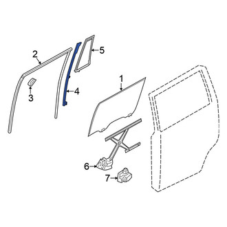 Nissan OE - Rear Left Door Window Division Bar