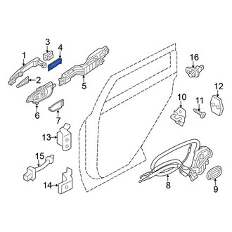 Nissan OE - Exterior Door Handle Cover Gasket