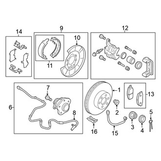 Nissan OE - Rear Suspension - Brake Components