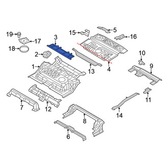 Nissan OE - Rear Upper Floor Pan Reinforcement