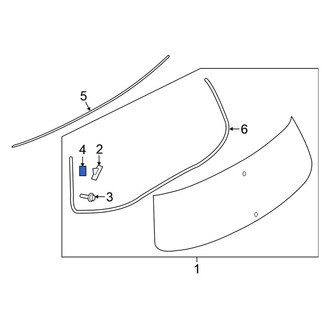 Nissan OE - Back Glass Clip