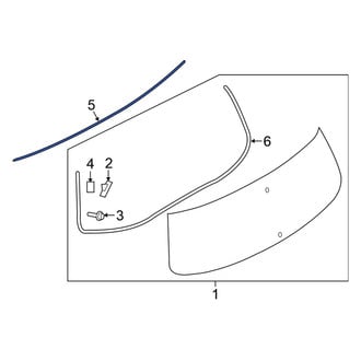 Nissan OE - Front Windshield Frame Weatherstrip Seal