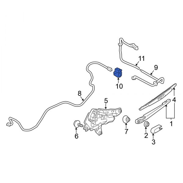 Liftgate Washer Hose Clip