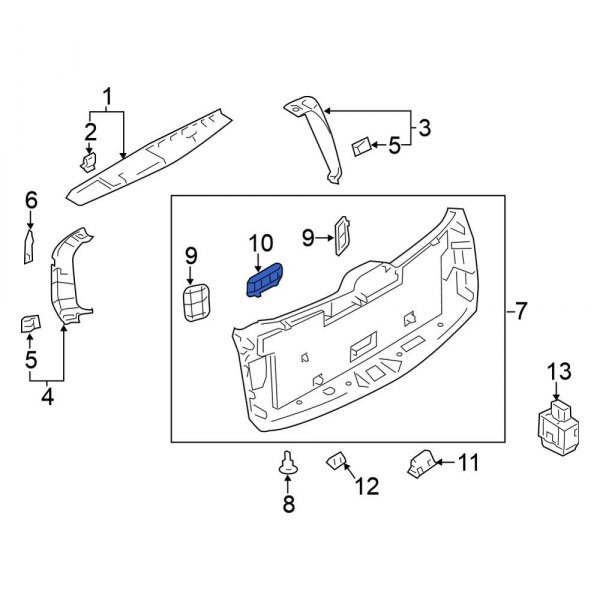 Liftgate Trim Cover