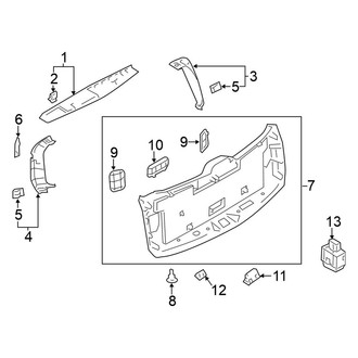 Nissan OE - Lift Gate - Interior Trim