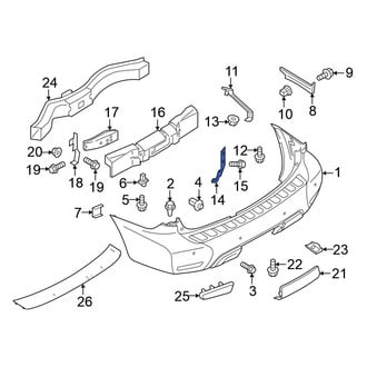 Nissan OE - Left Inner Bumper Cover Brace