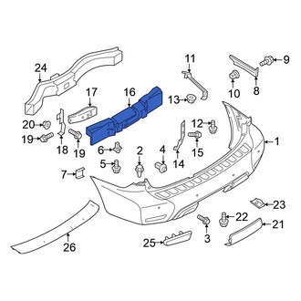 Nissan OE - Rear Bumper Impact Absorber