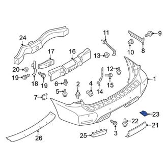 Nissan OE - Bumper Cover Spacer Panel Nut