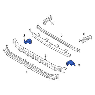 Nissan OE - Right Lower Bumper Cover Reinforcement Bracket