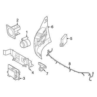 Nissan OE - Front Bumper & Grille - Electrical Components