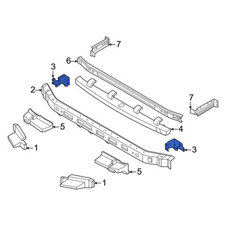Nissan OE - Right Lower Bumper Cover Reinforcement Bracket