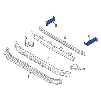Nissan OE - Right Upper Bumper Cover Reinforcement Bracket