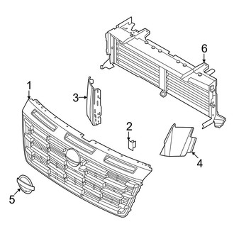 Nissan OE - Front Bumper & Grille - Grille & Components (PRO-4X)