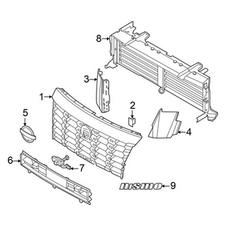 Nissan OE - Front Bumper & Grille - Grille & Components (Nismo)