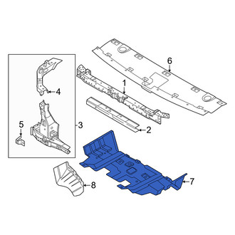 Nissan OE - Front Radiator Support Splash Shield