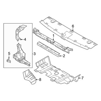 Nissan OE - Radiator Support - Splash Shields