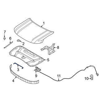 Nissan OE - Front Center Hood Seal