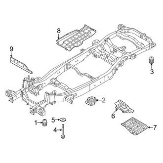 Nissan OE - Frame & Components (Body Mounts & Splash Shields)