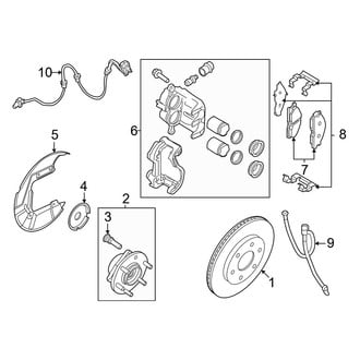 Nissan OE - Front Suspension - Brake Components (RWD)