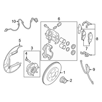 Nissan OE - Front Suspension - Brake Components