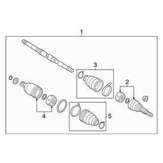 Nissan OE - Front Suspension - Drive Axles (AWD)