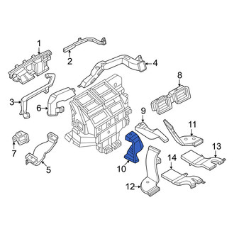 Nissan OE - Front Left Lower Instrument Panel Air Duct