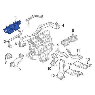 Nissan OE - Front Windshield Defroster Nozzle