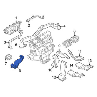 Nissan OE - Front Center Left Instrument Panel Air Duct