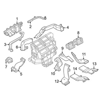 Nissan OE - Instrument Panel - Ducts (Front)
