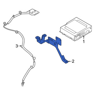 Nissan OE - Left GPS Navigation Control Module Bracket