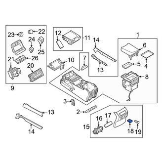 Nissan OE - Rear Audio Auxiliary Jack