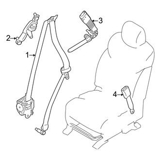 Nissan OE - Restraint Systems - Front Seat Belts