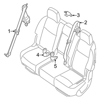 Nissan OE - Restraint Systems - Third Row Seat Belts